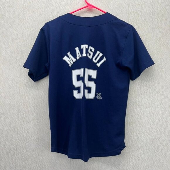 Genuine Merchandise Vintage New York Yankees 55 Matsui Baseball Jersey Kids Size - Picture 11 of 14
